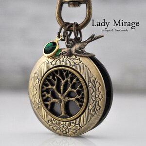 BESTSELLER Keychain with Tree of Life Locket Handmade Brass imagen 2