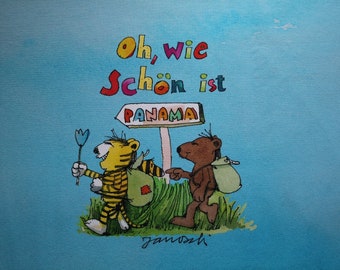 Janosch Tiger und Bär  Panama Panelbild