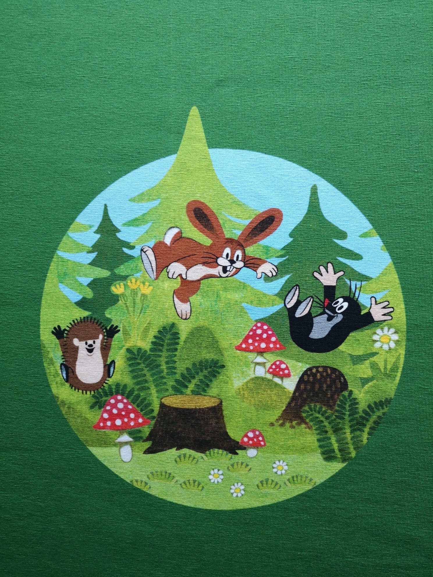 Kleine Maulwurf Stoff Pauli Stoff Jersey Stoff Der Kleine Maulwurf