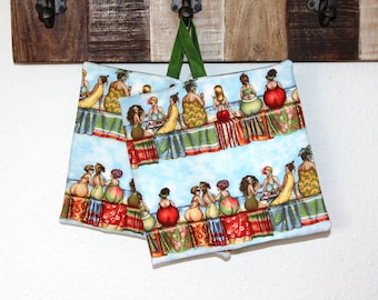 Topflappen "Fruit Ladies"