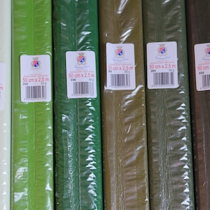 Carta crespa italiana 60g Cartotecnica Rossi Verde