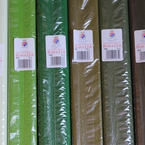 Italien Crepe Paper 60g Cartotecnica Rossi Green image 1