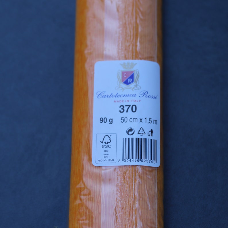 Italian crepe paper 90g Cartotecnica Rossi extra extendable No 370