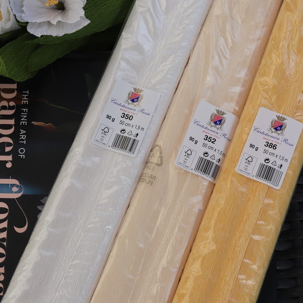 Italian crepe paper 90g Cartotecnica Rossi extra extendable