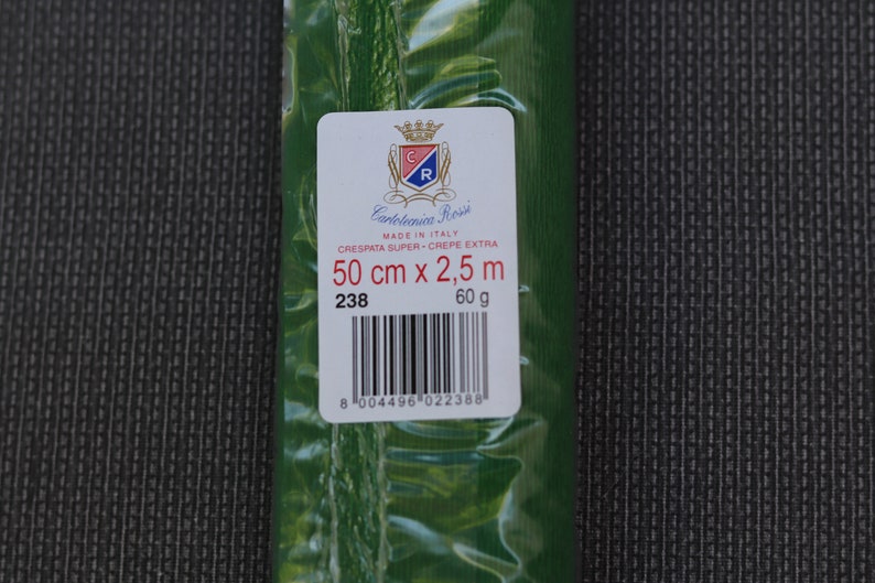 Italien Crepe Paper 60g Cartotecnica Rossi Green Farbe 238