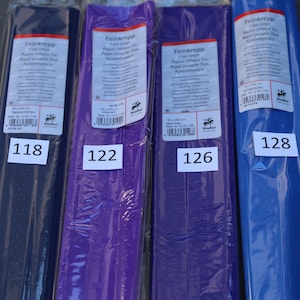 German Fine Crepe Paper 31g blue tones