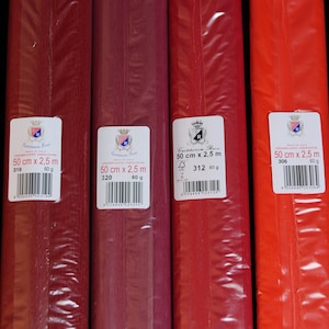 Carta crespa italiana 60g Cartotecnica Rossi Rosso