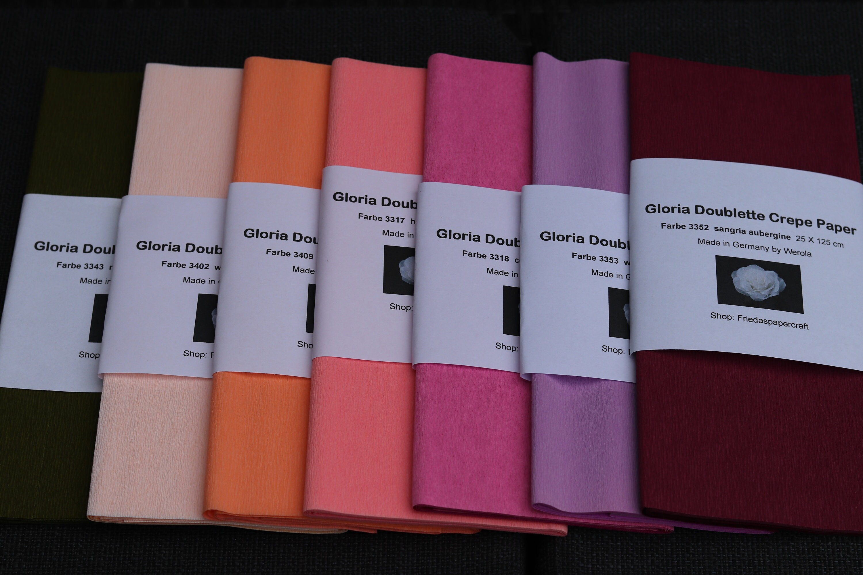 SALE Gloria Doublette Crepe Paper Different Colors Etsy UK