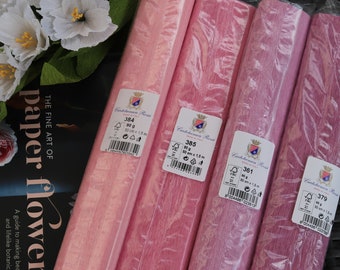Carta crespa italiana 90g Cartotecnica Rossi extra estensibile Rosa