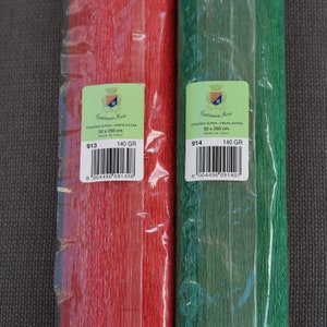 Papel crepe italiano metalizado 140 grs.