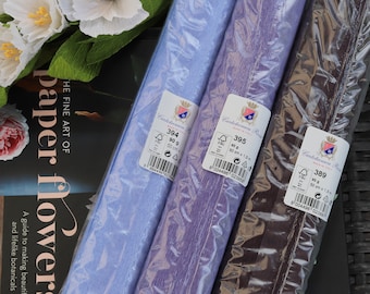 Carta crespa italiana 90g Cartotecnica Rossi extra estensibile blu e melanzana