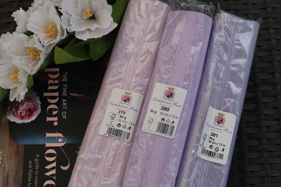 New Colors Italian Crepe Paper 90g Cartotecnica Rossi Extra Etsy
