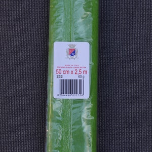 Italien Crepe Paper 60g Cartotecnica Rossi Green Farbe 232