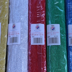 Papel crepe italiano metalizado 60 grs.