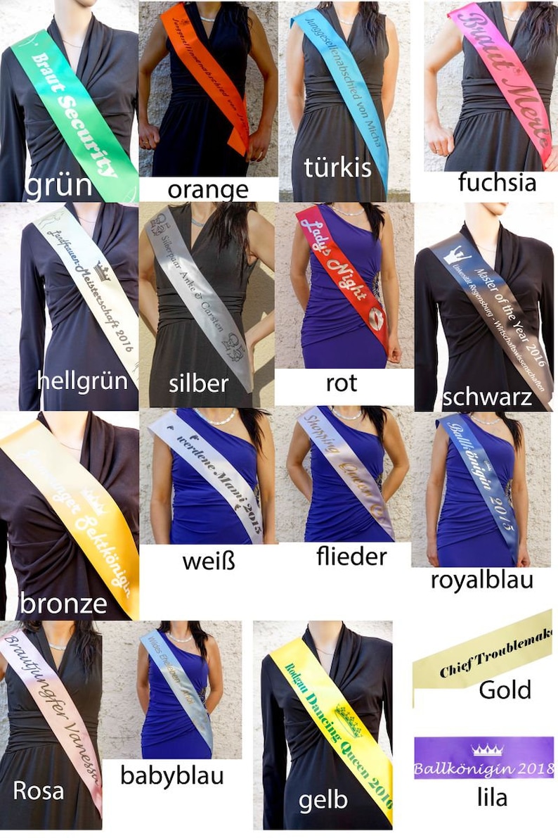 Personalized sash for any event image 7