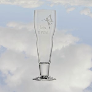 Cocktail Longdrink Craft Beer Glass Crystal Glass with Engraving Text Name Date Year Motif Personalized Glass Personal Gift