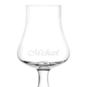 Whisky Glas, Nosing Glass von Stölzle im Geschenkkarton mit Namen graviert