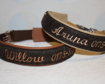 Halsband " Safety- Filz Alu "