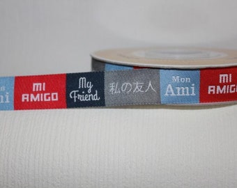 1 m webband "My Friend" 22 mm