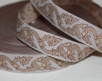 1 m Webband "Ranke beige" 16mm