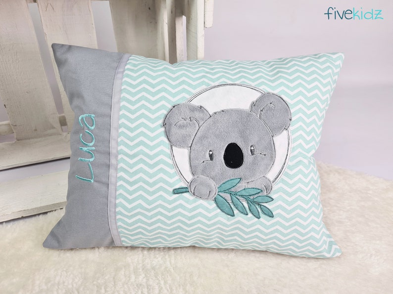 from 35.90 euros: personalized pillow, name pillow, koala birth pillow image 1