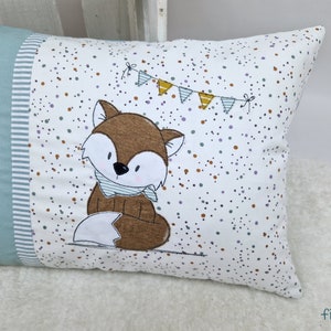 from 35.90 euros: personalized pillow, name pillow, fox birth pillow image 2