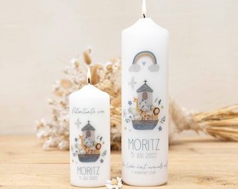 Godparent candle to match your baptism candle and communion candle! Includes gift box!