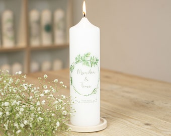 Wedding Candle - Green Fern