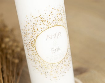 Wedding Candle Gold Rush