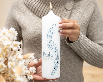 Baptismal candle fish - Paula