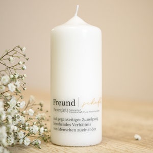 MUTmacher Kerze "Freundschaft" - inkl. Grußkarte + Geschenkbox!