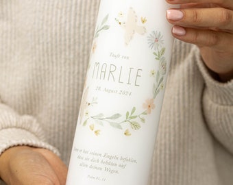 Vela de bautizo flor mágica Marlie para niños y niñas para bautizo. ¡Envío más rápido!