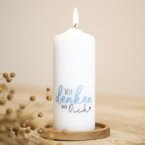 MUTmacher Kerze "Wir denken an dich" - inkl. Grußkarte + Geschenkbox!