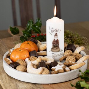Candela dell'Avvento "Nikolaus" con cartolina abbinata: il regalo perfetto per l'Avvento e il Natale!