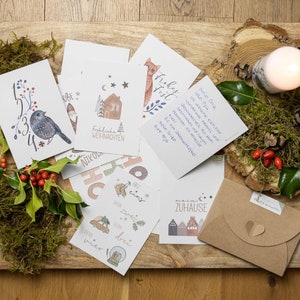 Grußkarten Weihnachten & Advent - Set (12 Karten)
