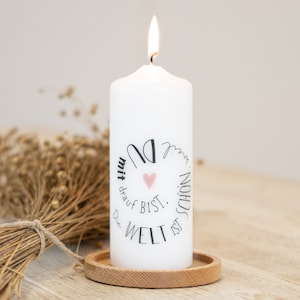 MUTmacher kaars "The world is beautiful" - incl. wenskaart + geschenkdoos! Gratis verzending binnen 2-4 werkdagen!