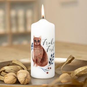 Candela natalizia "Buon Natale" con cartolina coordinata: il regalo perfetto per Natale!