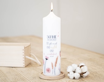 Christening candle flowers - Sophie | Blossom Dream for Girls and Boys | Be wild and cheeky and wonderful!