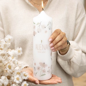 Communion candle flowers - Alena for girls and boys in beautiful colors!