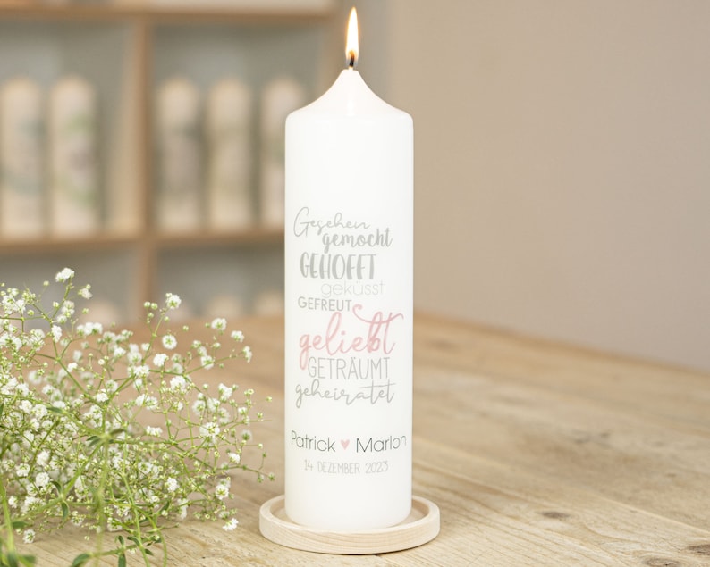 Wedding Candle Seen Married image 1