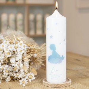 Mourning candle star child boy