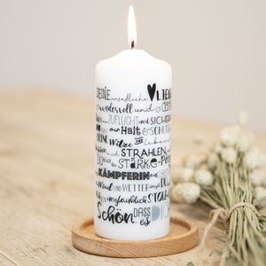 Candela MUTmacher "Un complimento" - incluso biglietto di auguri + confezione regalo!