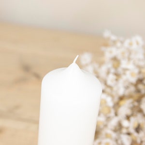 Kerzenrohling Taufe, Kommunion, Hochzeit und weitere Anlässe. Altarkerze RAL-Quailtät oder Rustik-Kerze in Grau Bild 7