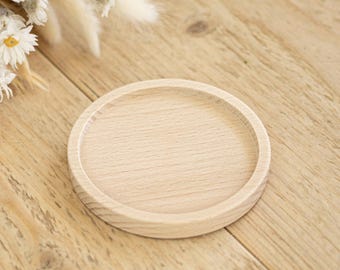 Kerzenhalter Holz Taufkerze | Kerzenhalter Altarkerze Buche | Hochzeitskerze Kommunionkerze