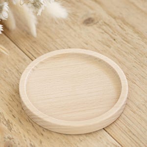 Kerzenhalter Holz Taufkerze | Kerzenhalter Altarkerze Buche | Hochzeitskerze Kommunionkerze