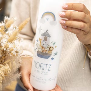 Arche Moritz baptism candle – modern, playful, and beautiful! For boys and girls.