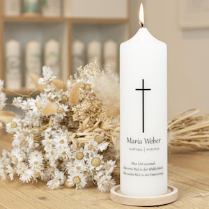 Mourning candle cross