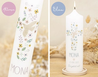 Communion candle cross - Mona for girls and boys in 3 different colors!