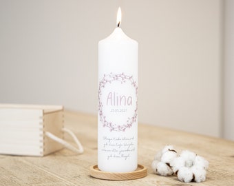 Christening candle wreath - Alina