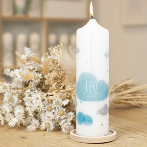 Mourning candle star child boy + clouds